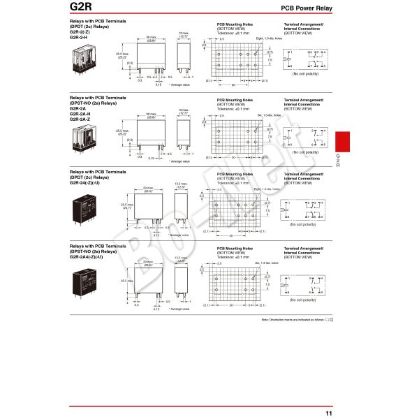 G2R-1-12VDC imported relay OMRON