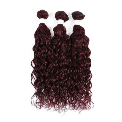 #99J Dark Wine Water Wave Remy Human Hair Bundles Sew In Weave Bundles Brazilian Bundle Deals