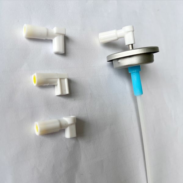 Клапаны аэрозоля пластмассы и металла измеренные стержнем и приводы 1инч