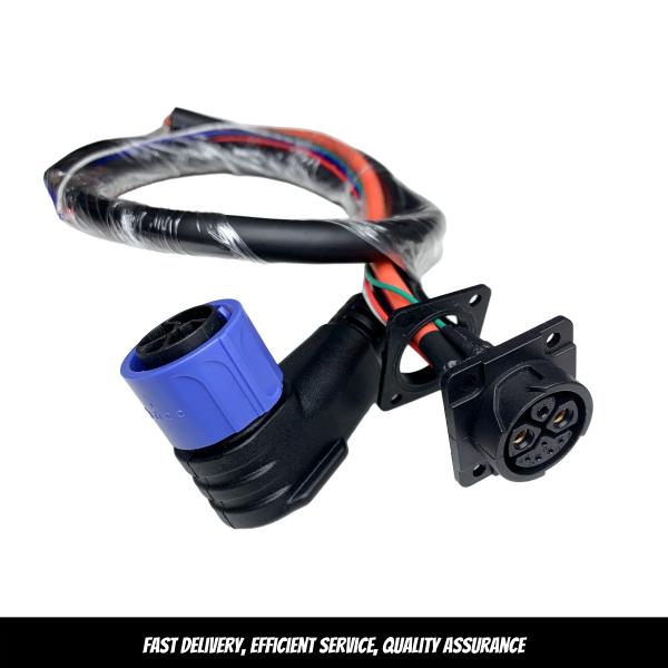 PA66 waterproof circular connector M25 push lock 30A 500V for electric scooters