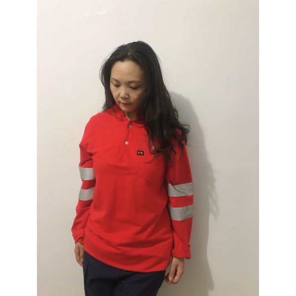 CFR Knitted Hi Vis FR Sweatshirt 9 CAL ATPV With Reflective Tape