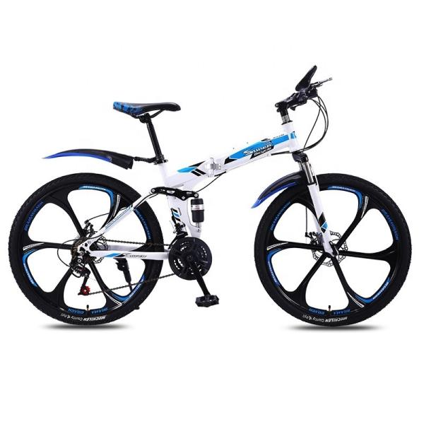 1.95/2.125 Tire Width carbon Steel Foldable Bicycle 20 24 26 Inches for Full Suspension Folding Mountain Bike