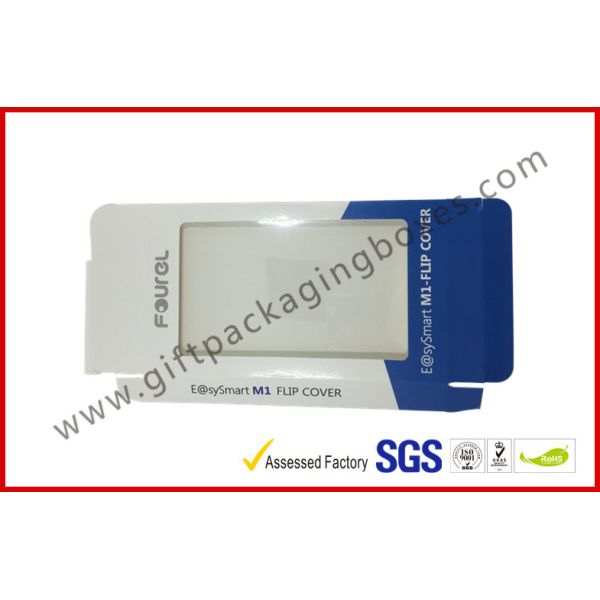 Складным рециркулированная печатанием коробка Kraft бумажная с ясными окном и волдырем