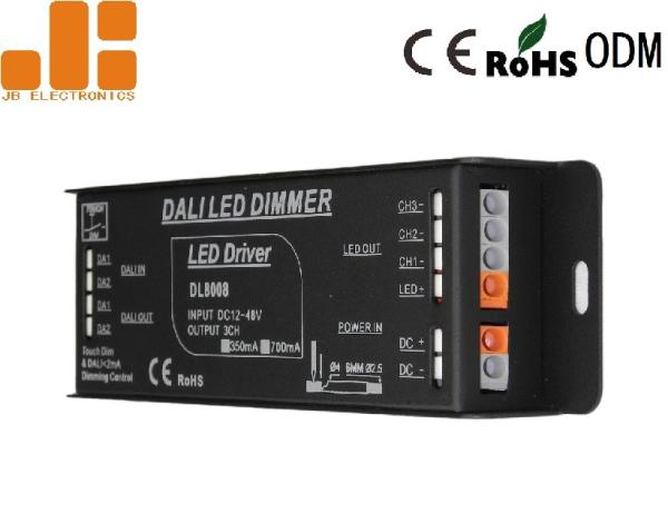 350mA / 700mA DALI LED Dimmer Controller 3 Channels Output / DC12V - 48V Input