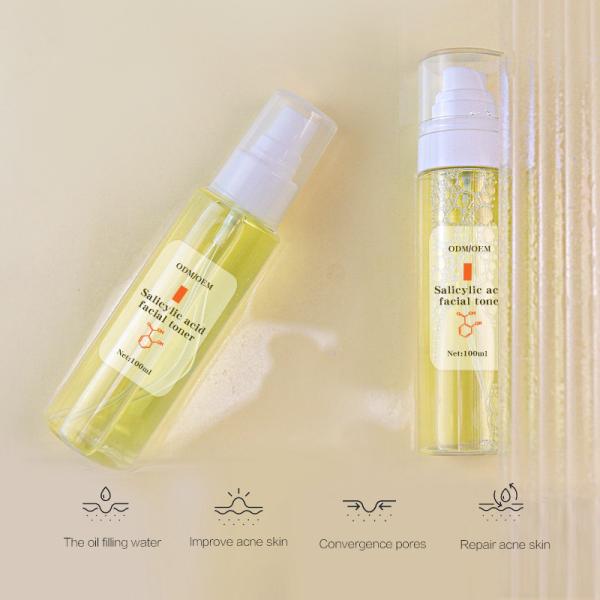 Tonalizador 100ML ácido Salicylic de hidratação para o ODM oleoso do OEM da pele da acne