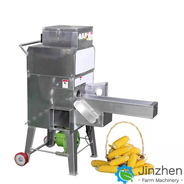 Fully Automatic 304 Stainless Steel Sweet Corn Sheller Fresh Maize Peeler Thresher Price