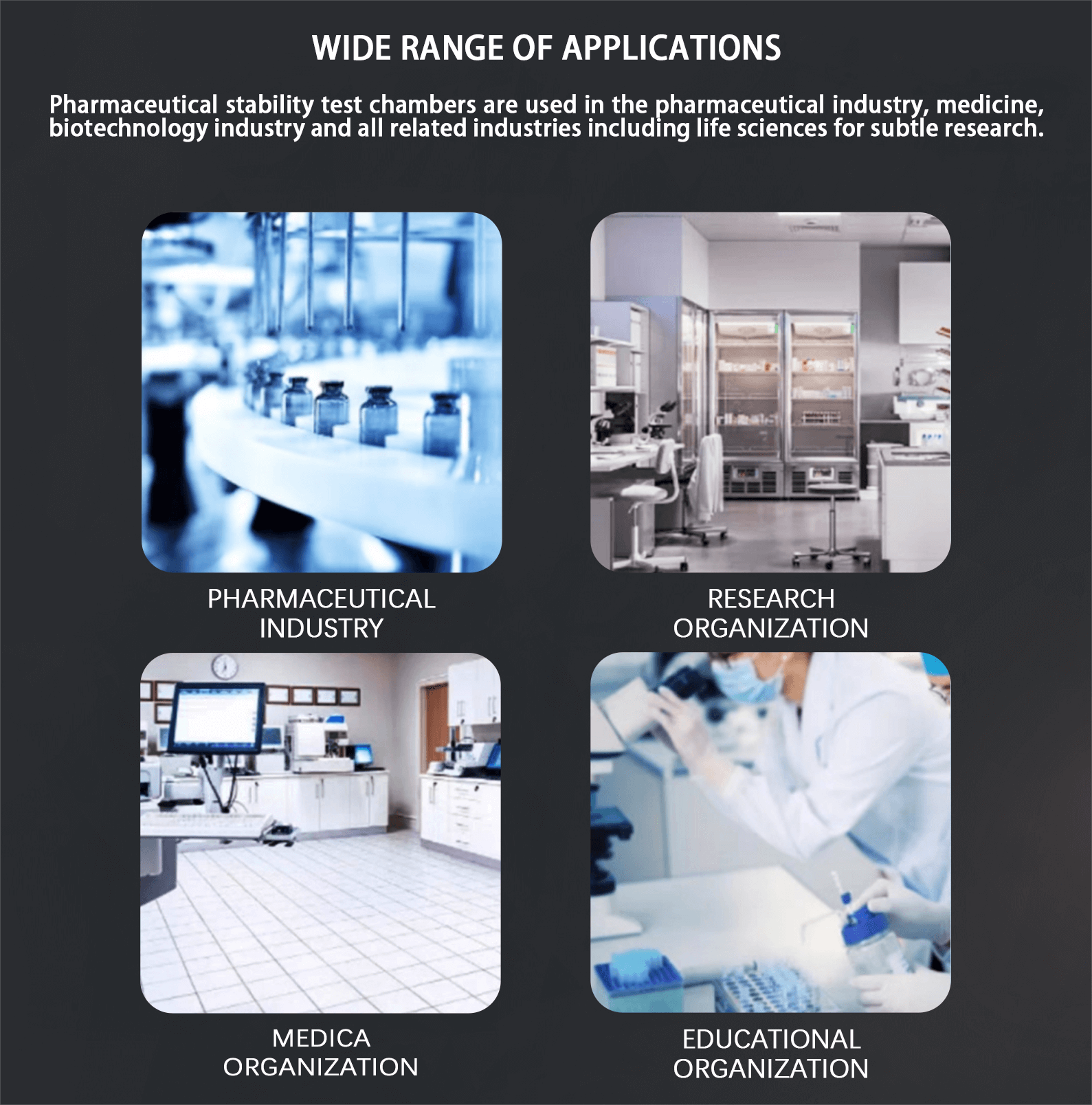 TOPTION Stability Chamber General Laboratory Equipment For Cosmetic