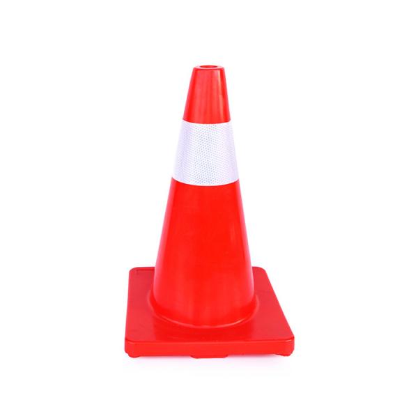 Segurança rodoviária Produtos de aviso de trânsito de PVC Cone de segurança com fita refletora 90CM SH-X055