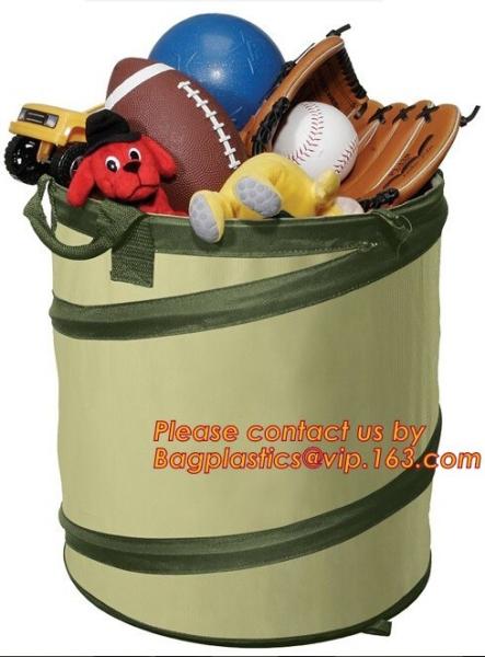 Collapsible Leaf Oxford Biodegradable Garden Leaf Collector Bag POP UP Durable Polyester Garden Bag