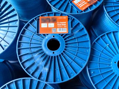 Câble métallique en acier galvanisé revêtu de vinyle transparent pour la protection de la sécurité et la liaison, 3,0 mm x 300 m