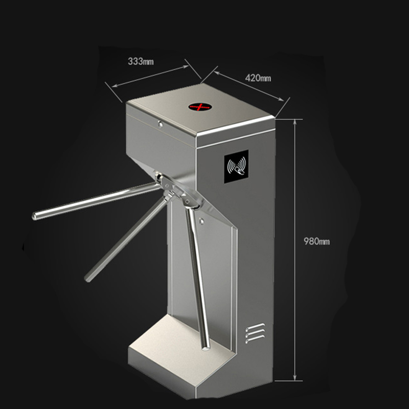 Heavy Duty Tripod Turnstile Gate Power-Off Auto Drop Arm Multi Access Control for School Office Station