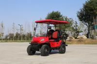 Chariot de golf électrique 2+2 sièges en rouge rétro Chariot de golf électrique 2+2 sièges Chariot de golf électrique 2+2 sièges