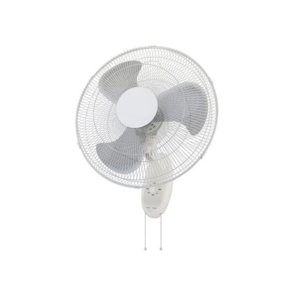 Industrial Warehouse / Grow Room Wall Mount Oscillating Fan With Matellic Safety Grill