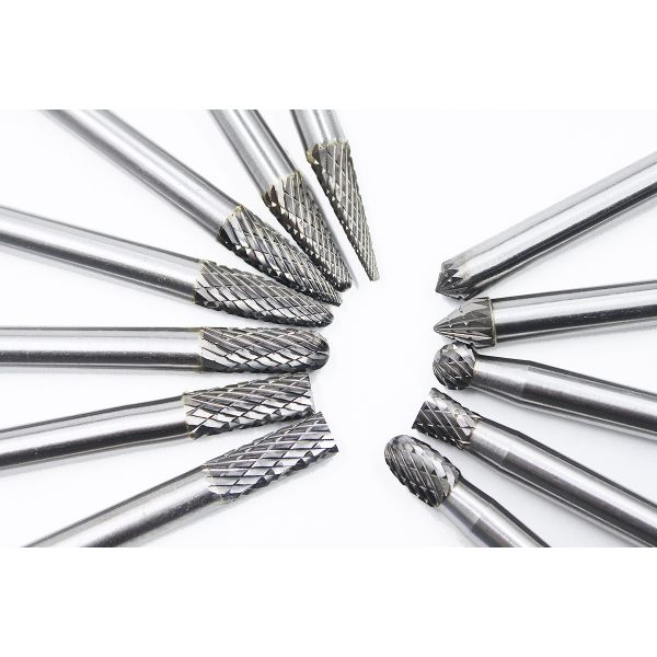 Long Shank 10 Pieces of Tungsten Carbide Burr 1/4 Inch Tool Long Drill Bit for Metal Grinding Carbide Burr Manufacturer