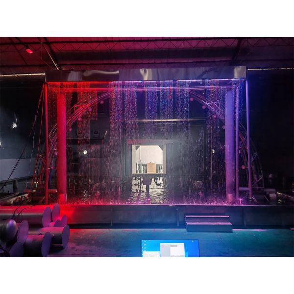 DMX Interactive Fountain Digital Water Curtain