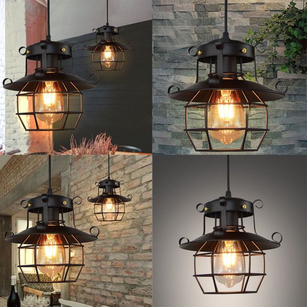 Vintage Pendant light Cage Edison Nordic Retro Loft Lamp Home Decoration Metal Pendant light(WH-VP-105)