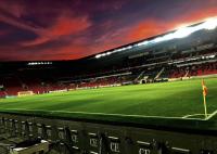 P8 écran mené par publicité polychrome, affichage mené par stade de périmètre du football