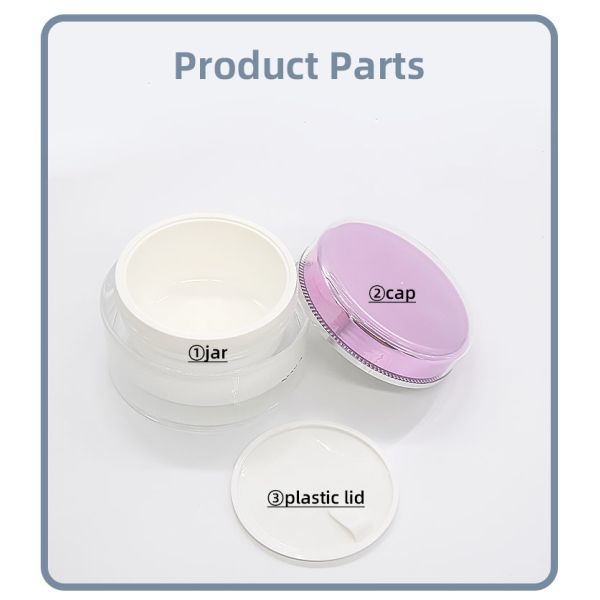 Опарник сливк доказательства 100g утечки акриловый с круглой крышкой винта