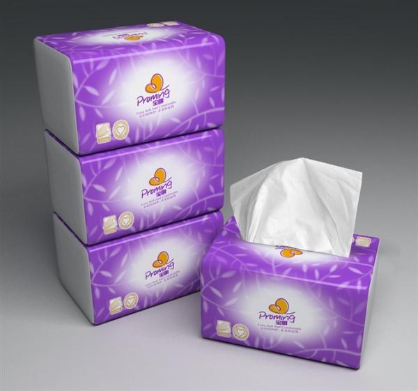 ​White Virgin Facial Tissue Paper