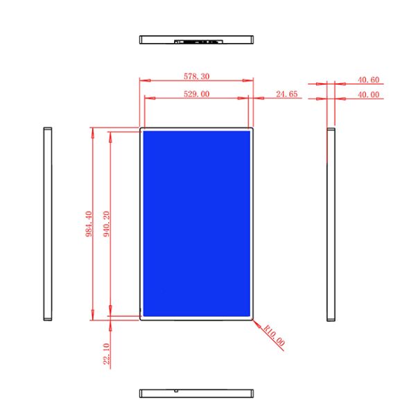 manufacturer 43 inch hospital outpatient screen white large triage digital sign boards
