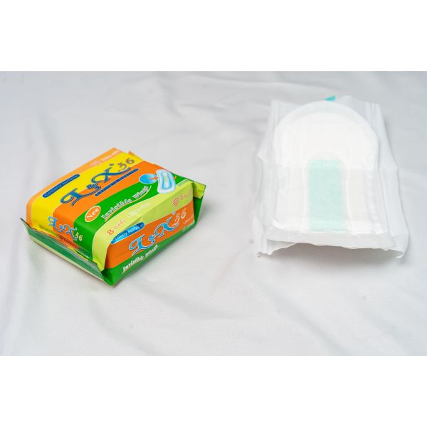 Cotton Top Sheet Material Sanitary Pads Hypoallergenic Soft Breathable Absorbent Perfect Sensitive Skin Feminine Hygiene Daily