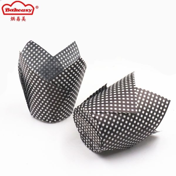 Disposable Tulip cupcake paper holders in multiple shapes & colors, perfect for home baking