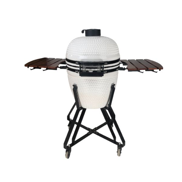 KIMSTONE 21 Inch Homeused Barbeque Grill Outdoor Kitchen Charcoal Ceramic Kamado Griller