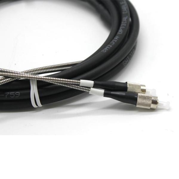 2/4 noyau blindé rupture jumper extérieur duplex câble en fibre ignifuge pour le câble de patch