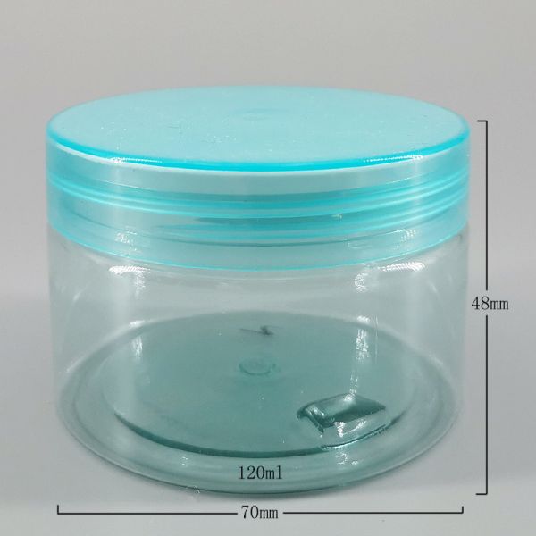 Pots 120ml cosmétiques faits sur commande en plastique de l'ANIMAL FAMILIER 48mm