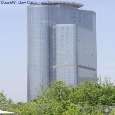 50mm  - 200mm  Classy Structures Aluminum Curtain Wall System Precision Aluminium Glass Facade Systems