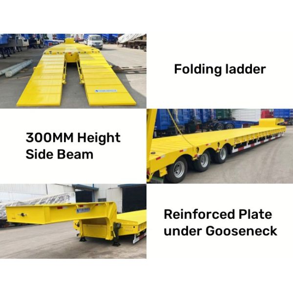TITAN 3 Axle Low Bed Semi Trailer for Sale Price