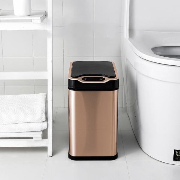 Wholesale Home Kitchen Automatic Intelligent Smart Trash Can Sensor Stainless Steel Trash Can