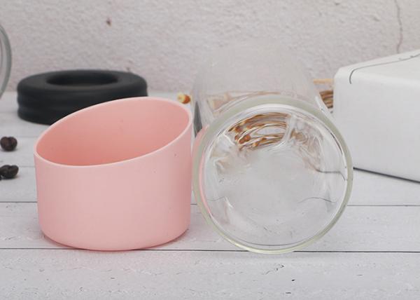 Custom Sports Empty Glass Jars Silicone Material Sleeve Eco - Friendly