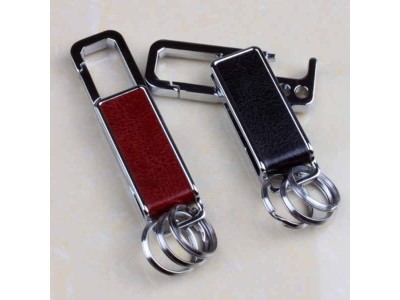 Spinning Leather Metal Car Keychain Bottle Opener,die casting metal leather keychain bottle opener, business gift, car k