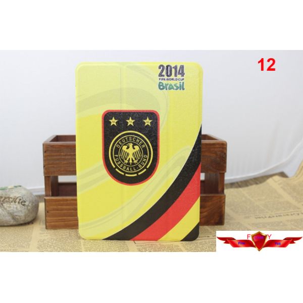 2014 Brazil World Cup Ipad Air Cartoon Cover Cases Multi Type Quality A++ Gift Box Include