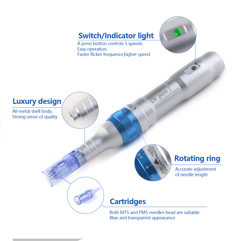 2 Spare Batteries Wireless Derma Pen Dr Pen A6 Microneedle Dermapen Meso Rechargeable
