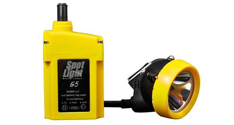 LED Miner Head Lamp 20000lux IP68 Rechargeable Mining Light