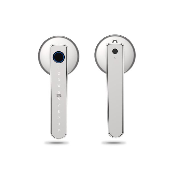 Tuya Smart Lock Fingerprint Password Card Key for Unlock-Durable Aluminum Alloy Auto Lock Door Handle Smart Home Security