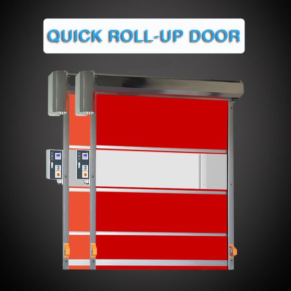 Velocidade de segurança Porta de rolagem rápida de alta qualidade industrial moderna de PVC