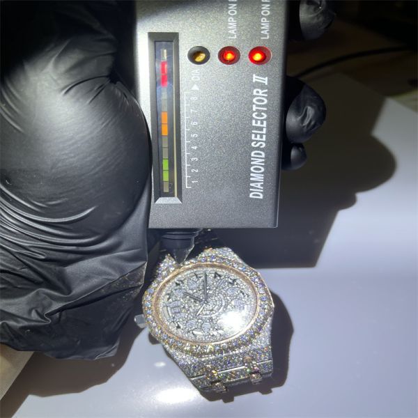 Top Brand Arabic Dial Bust Down Moissanite Watch