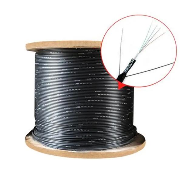 Durable Outdoor Fiber Optic Cable GYXTW with Central Loose Tube Structure, PE Outer Sheath, and Double-Sided Coated Plastic Steel Strip for Aerial and Duct Installation