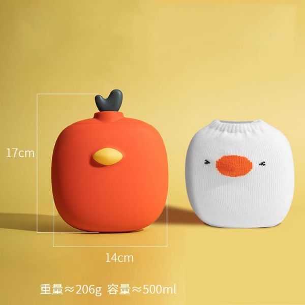 Прозрачная классическая резиновая бутылка с горячей водой с мягкой крышкой горячий компресс и холодная терапия рождественские подарки