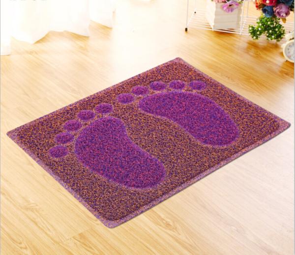 Unique Flat Door Mat , PVC Coir Mat Thickness10-15mm Seamless Splicing