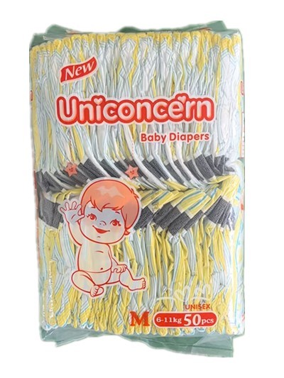 UNICONCERN High Absorption Disposable Baby Diaper Bulk Verified Manufacturer Baby Nappy Diaper