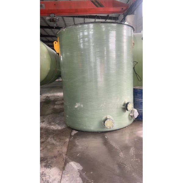 1800mm Filament Winding Chlorine Storage Tank Blue High Strength Finely Processed