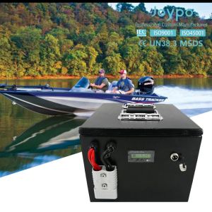 Joypo 36V 100Ah Motor de Trolling Marinho Bateria de ciclo longo Vida útil LiFePO4 Bateria de lítio para barcos Bass