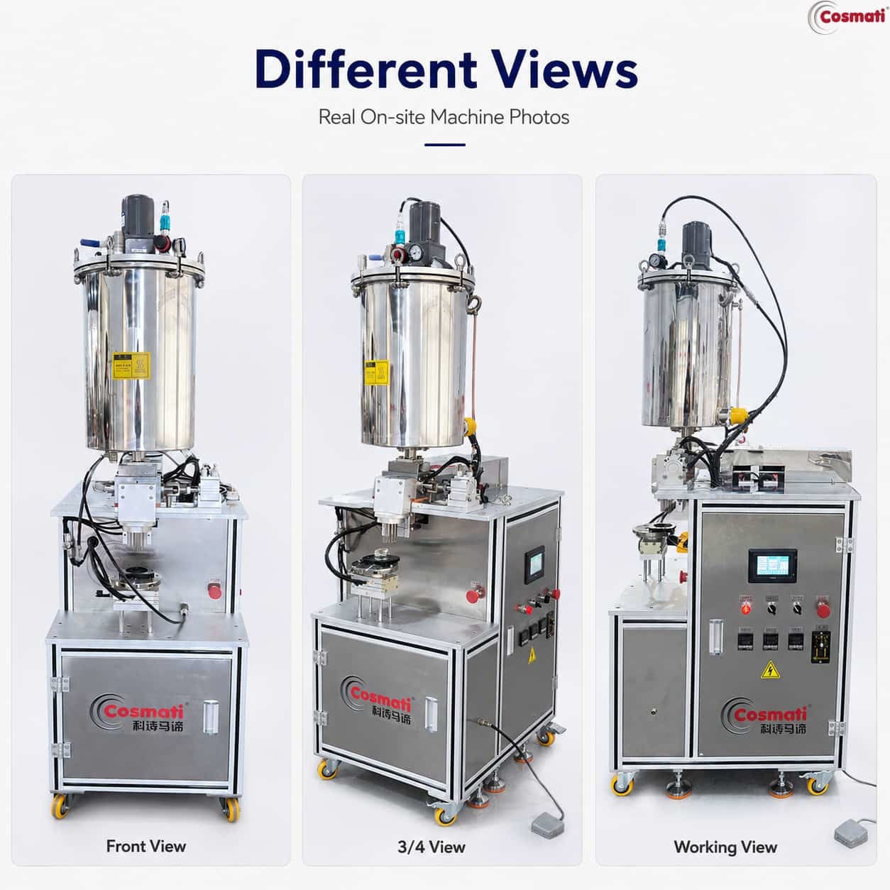 3D Pattern Cosmetic Filling Machine Single Color Pearl Cream Lotion Foundation Filler