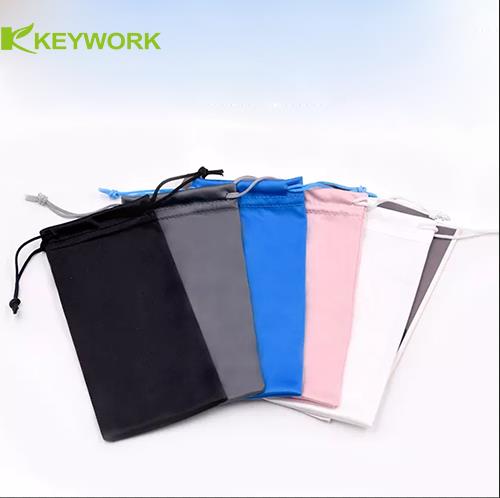 Хранение мягких стекел сумки мешка Drawstring Multispandex бархата Multicolor