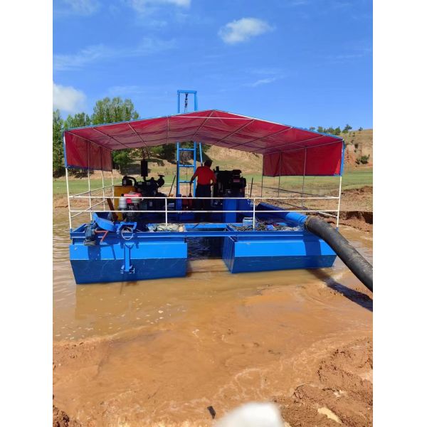 Diesel Engine Jet Suction Sea Dredger 20m Dredging Depth with Dual Pump