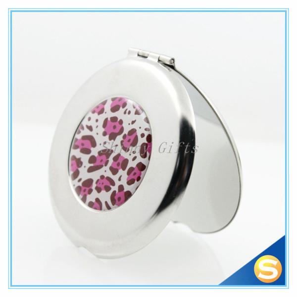 Metal Pocket Mirror Decorative Small Make Up Mirror